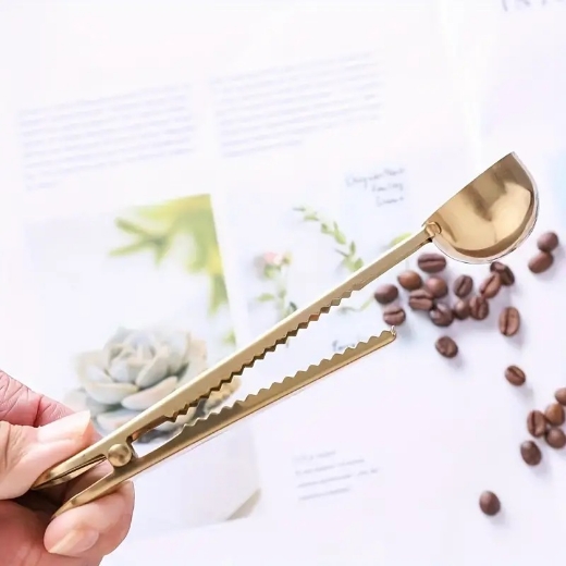 Picture of 1pc Nordic Style 2-in-1 Coffee Clip Spoon 