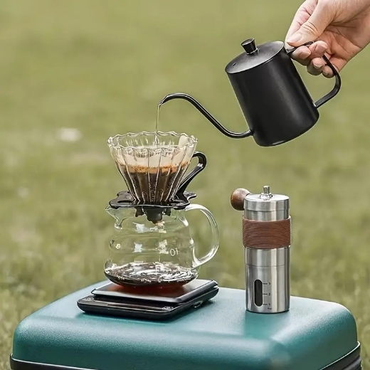 Picture of Stainless Steel Hand-Pour Coffee Pot With Long Spout